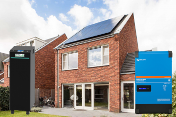 Huismetpanelenbatterijomvormer